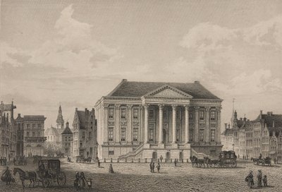 Il Grote Markt di Groningen nel 1858 da Unbekannt Unbekannt